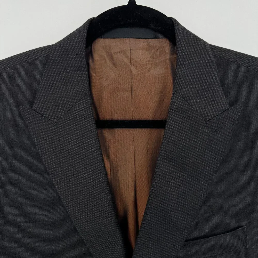 BEN SHERMAN Dark Gray 3 Pocket 2 Button Blazer Jacket Size 38R
